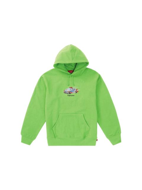 Supreme Cop Car Hooded Sweatshirt Bright Green