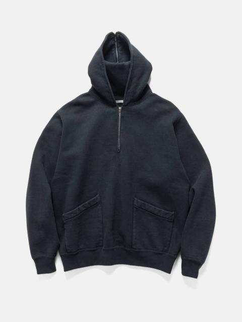 Sailor Hood Half Zip Sweatshirt Black