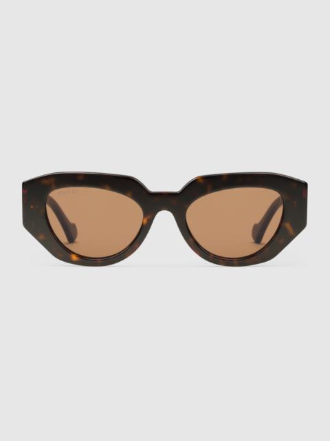 Geometric-frame sunglasses