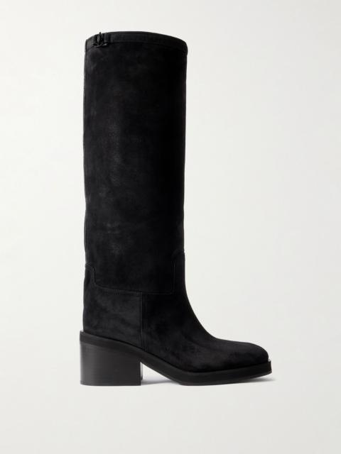 Yasmin 70 suede knee boots Black
