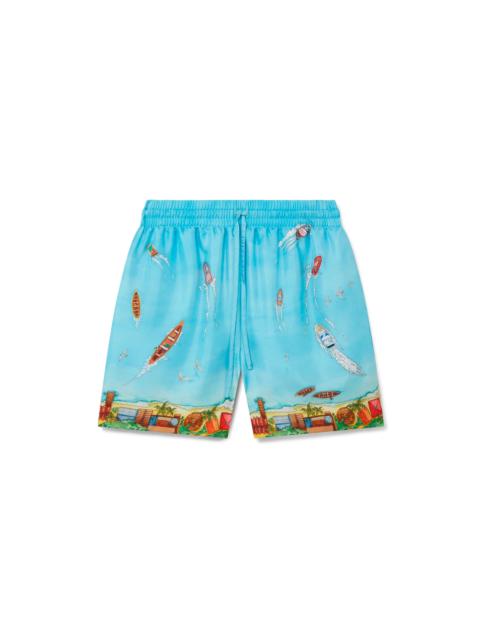 Maison Sur Piloti Silk Shorts