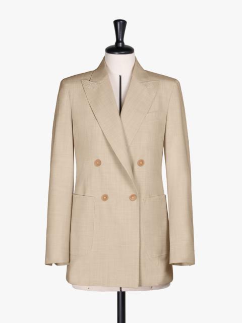 CORFU Double-breasted mélange wool blazer