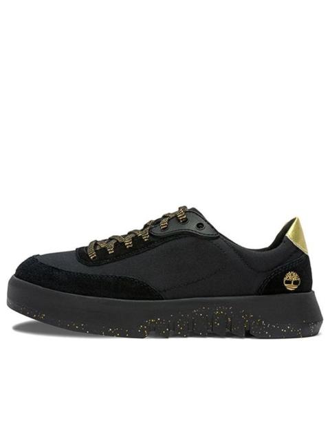 (WMNS) Timberland Supaway Leather and Fabric Oxford Trainers 'Black with Gold' A5RQZW