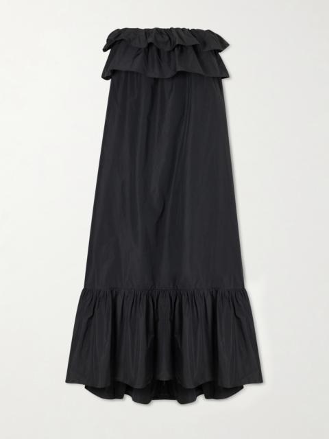 Ruffled Cotton-blend Poplin Maxi Dress