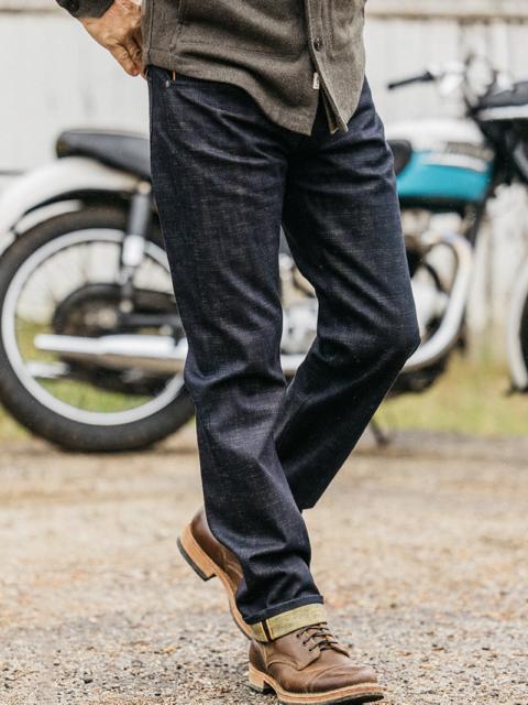 The Hammer Straight Etched - Green Tea Raw 13oz Selvedge