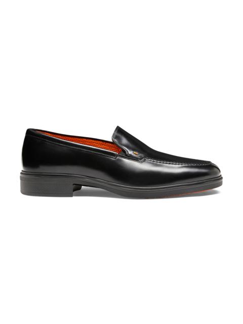 Men's black leather Easy loafer