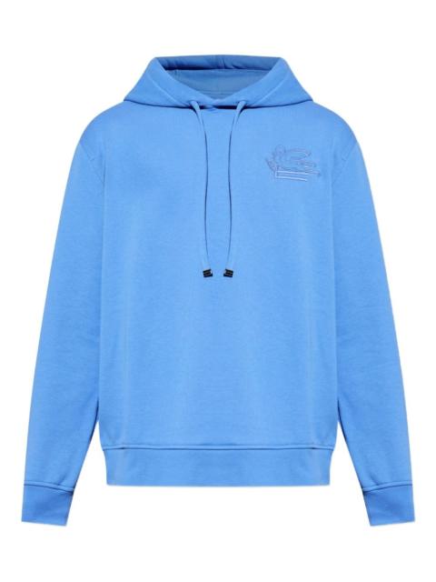 logo-embroidered hoodie