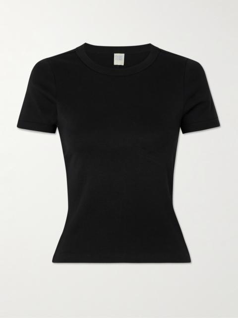Car Ribbed Organic Cotton-jersey T-shirt