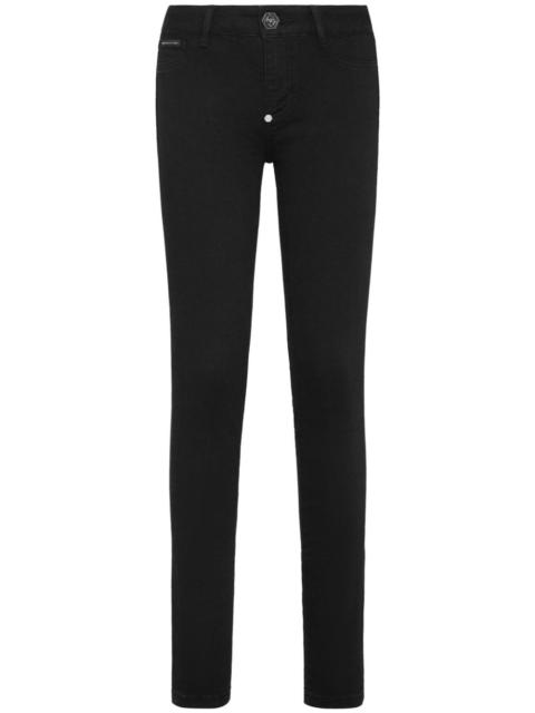 mid-rise skinny jeans