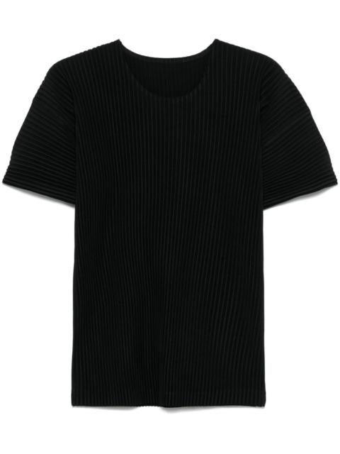 plissé-effect T-shirt