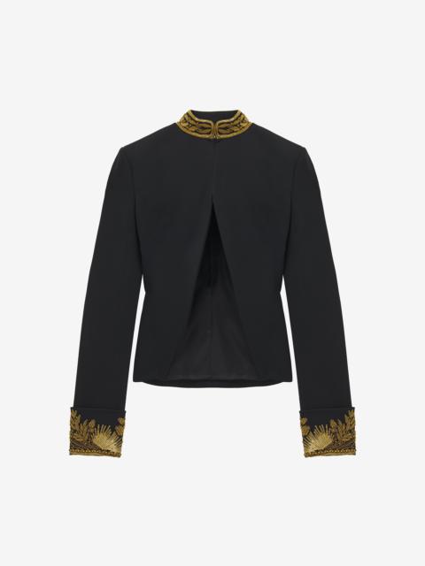 Goldwork Border Embroidery Cutaway Jacket