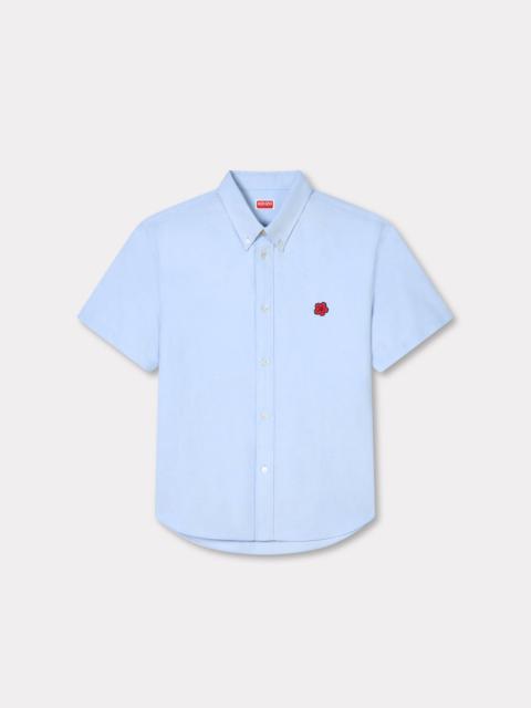 'Boke Flower' short sleeve shirt in cotton oxford