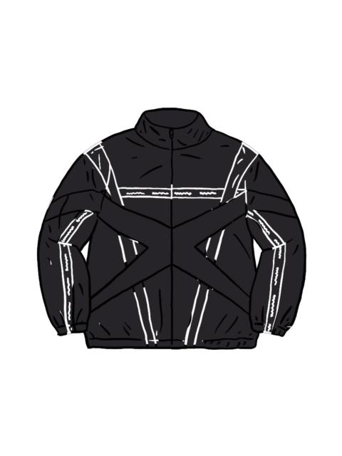 Supreme Cross Paneled Track Jacket Black