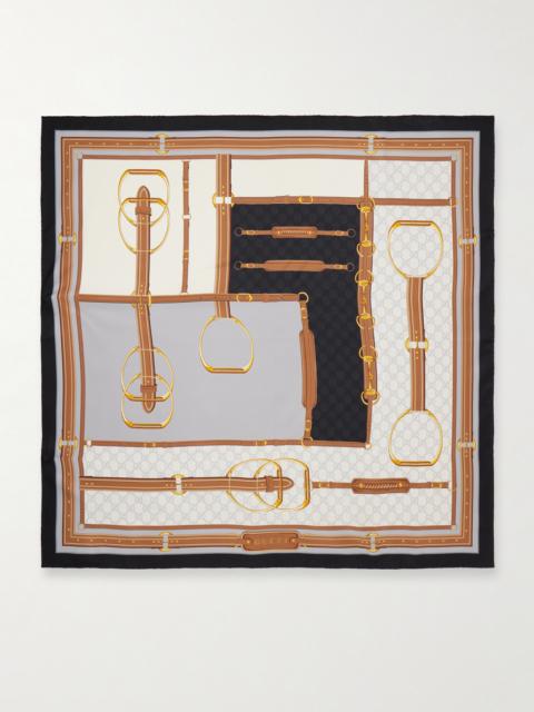 Printed Silk-twill Scarf