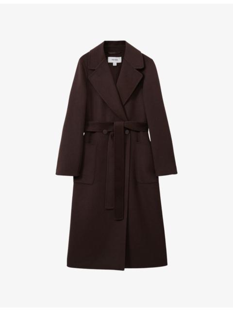 Lucia Double-Breasted Regular-Fit Wool-Blend Coat