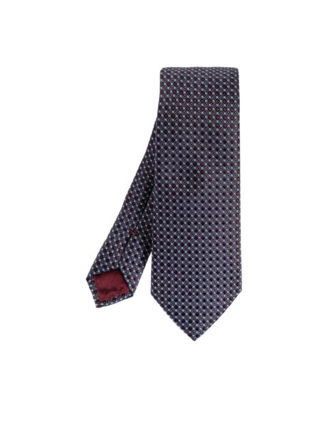 geometric print tie