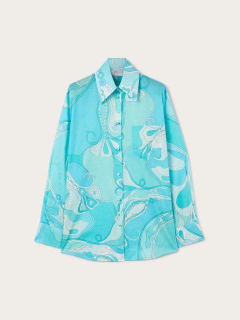 ORCHIDEE PRINT COTTON SHIRT