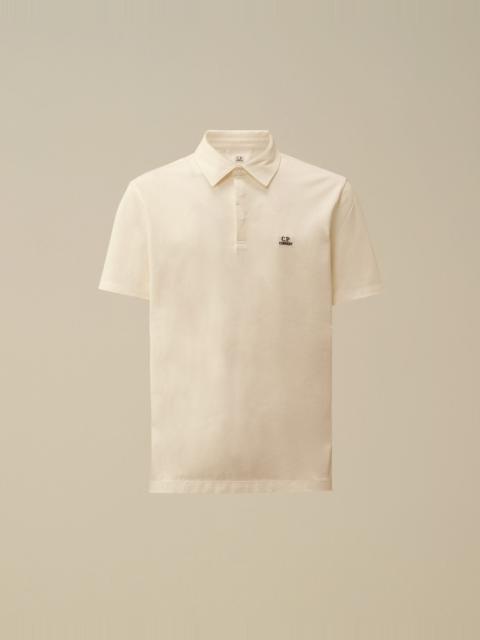 Stretch Piquet Three-Button Logo Polo