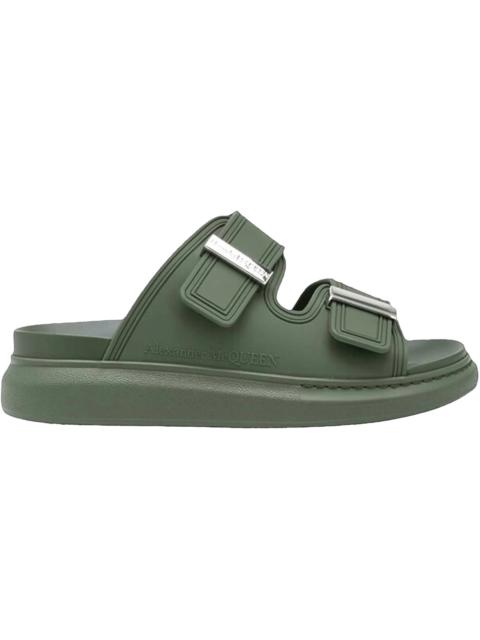 Alexander McQueen Hybrid Double Buckle Sandal Khaki