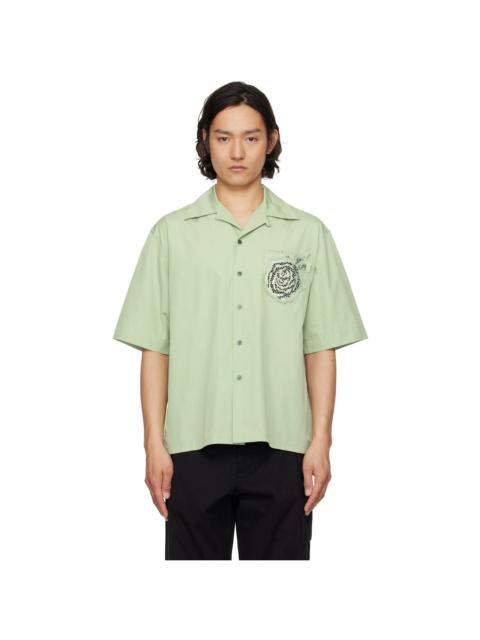 Green Cotton Poplin Shirt