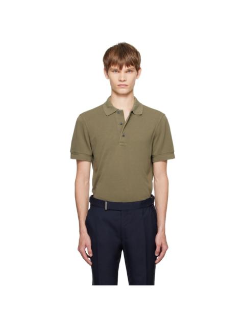 Khaki Piquet Polo