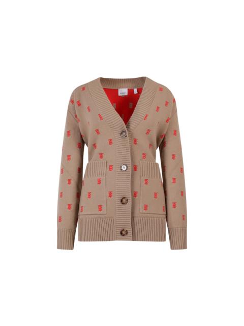 Burberry Women's Wool And Cashmere Cardigan Beige
