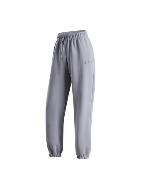 (WMNS) Nike Training Sports Leg Knitted Trousers 'Grey' HF0423-012