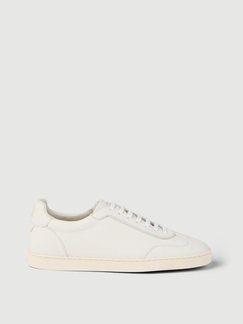Grained deerskin sneakers