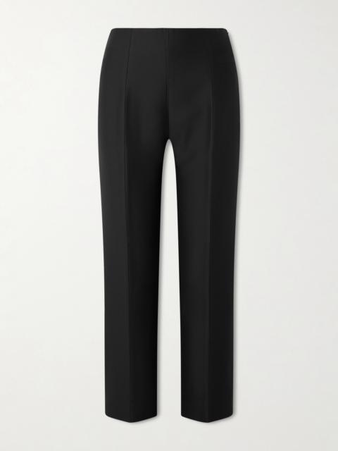 Wool And Silk-blend Straight-leg Pants