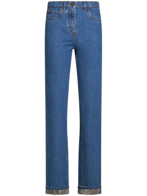 straight-leg jeans