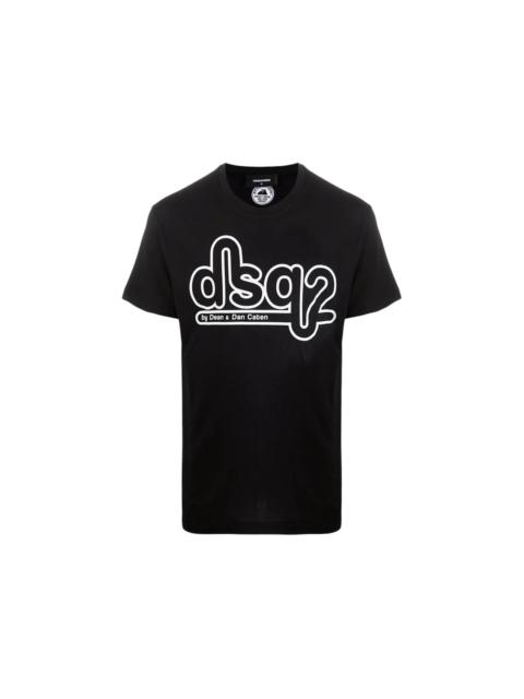 Dsquared2 Cigarette Fit Bubble Dsq2 Logo T-Shirt Black