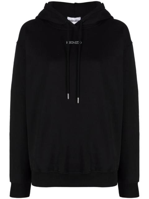 logo-print pullover hoodie