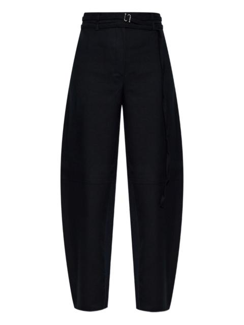 hook-fastening trousers