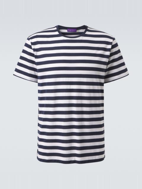 Striped cotton jersey T-shirt