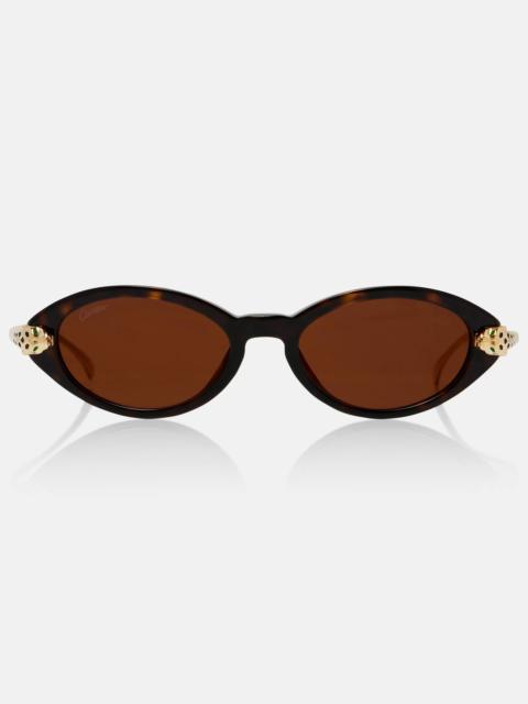 Panthère De Cartier oval sunglasses
