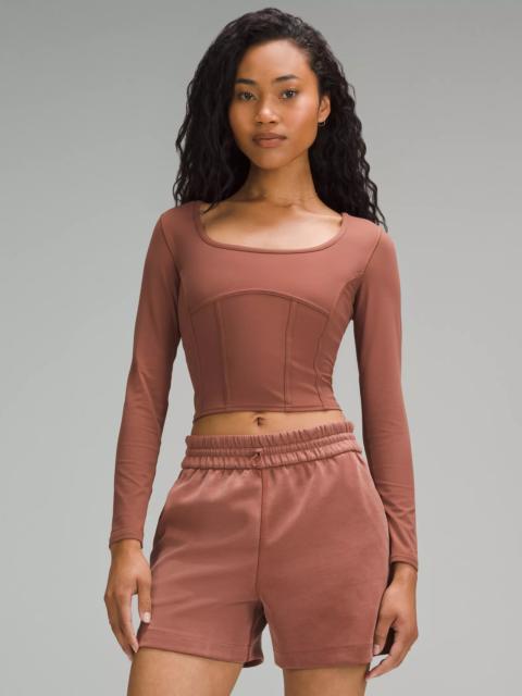 Waist-Seamed Nulu Long-Sleeve Shirt