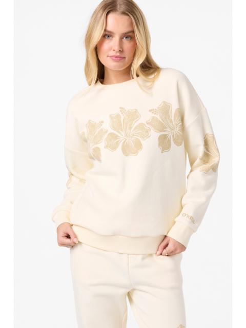 Lei Oversized Crew Neck Fleece