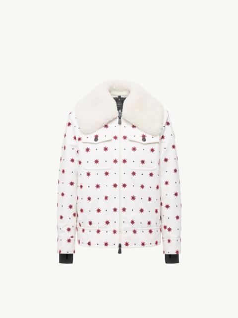 Larient Geometric Pattern Down Shirt Jacket