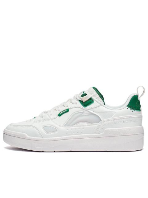 (WMNS) Li-Ning Common 80s 'White Grey Green' AGCT228-1
