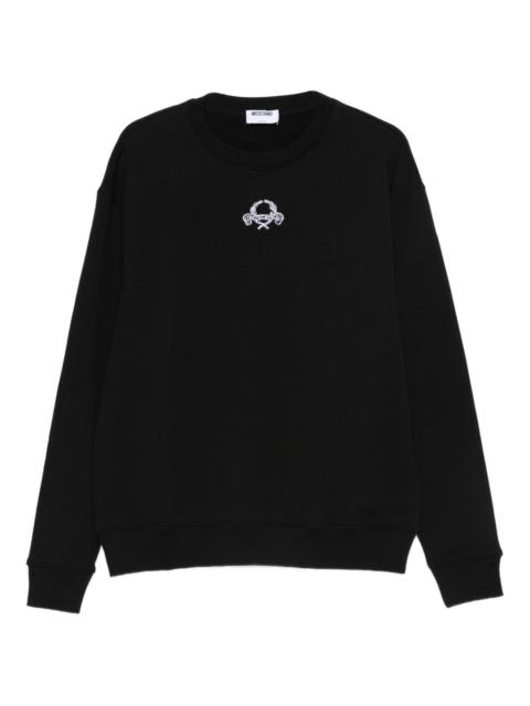 embroidered crewneck sweatshirt