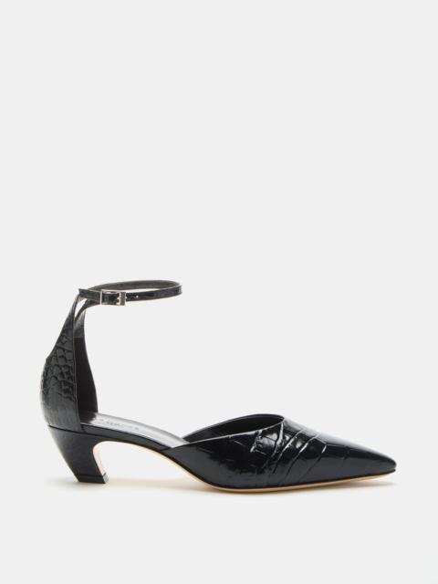 Victoria Kitten / Coco Black Leather Croc Effect