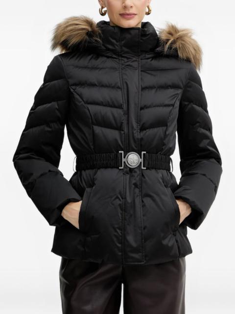 elasticated-belt jacket