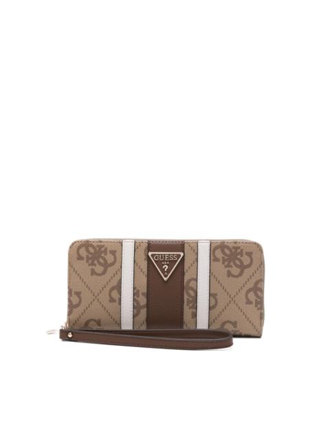 monogram-pattern wallet