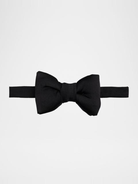 Men's Rib Textured Silk Bow Tie