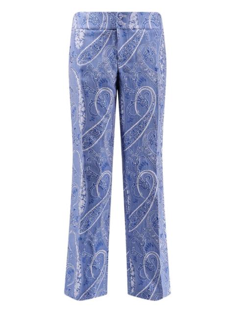 paisley-print trousers