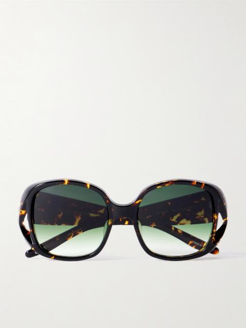 + 007 Round-frame Tortoiseshell Acetate Sunglasses