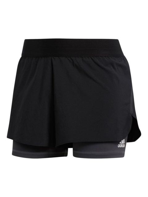 (WMNS) adidas Alphaskin Two-in-One Shorts Asia Sizing 'Black' FJ7130