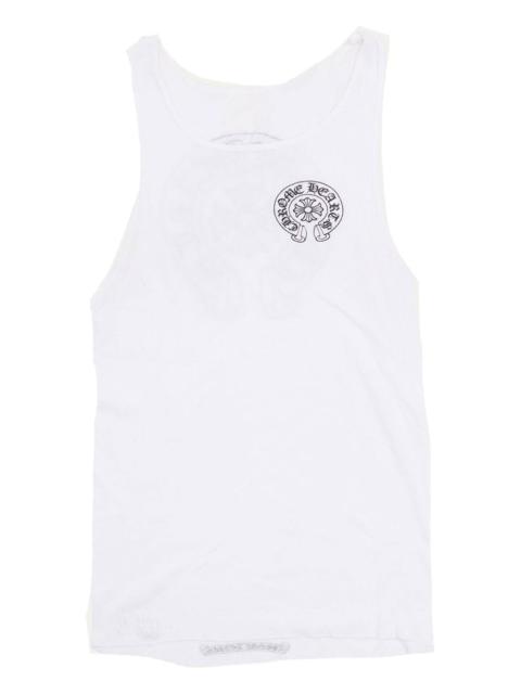 horseshoe-motif ribbed tank top