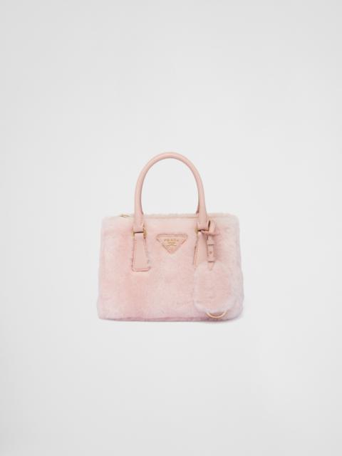 Prada Galleria shearling mini-bag