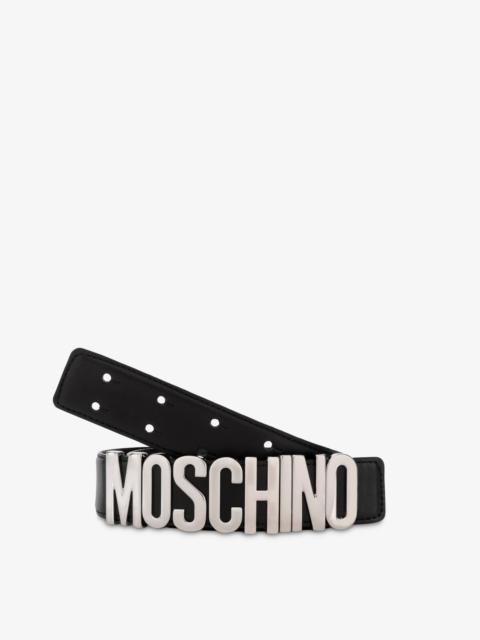 BELT IN LEATHER WITH LOGO